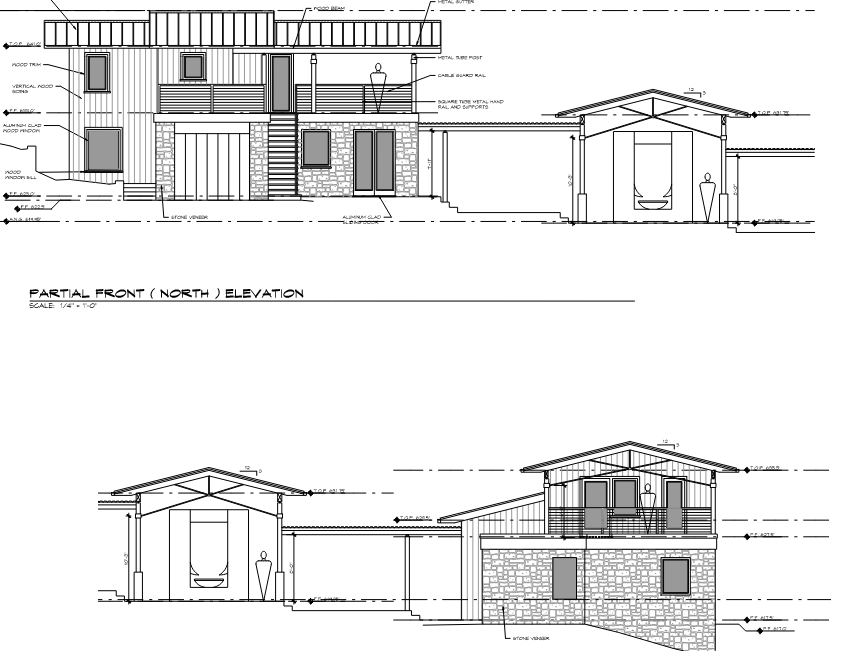 Maywood Street residence elevation